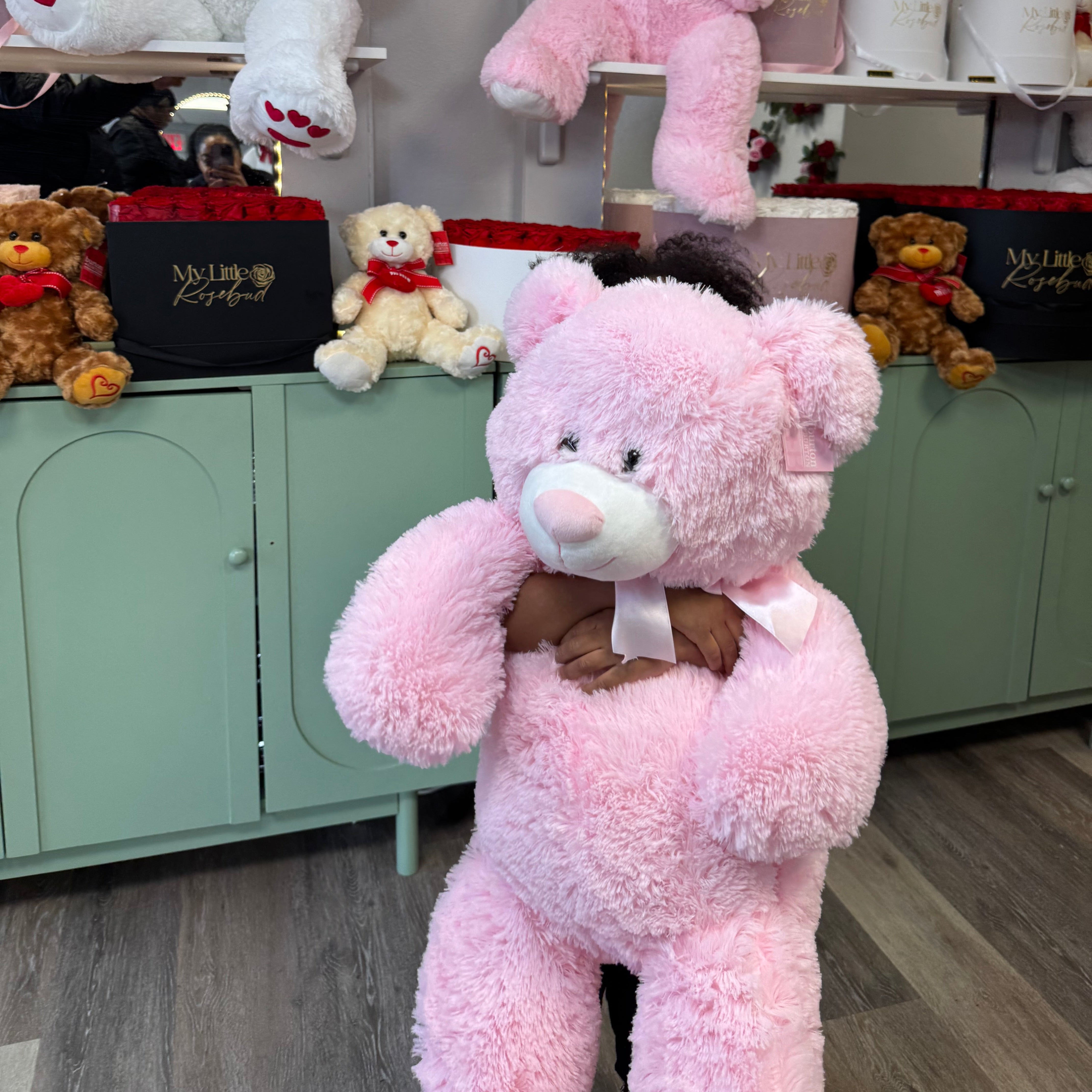 36” Plush Pink Teddy Bear