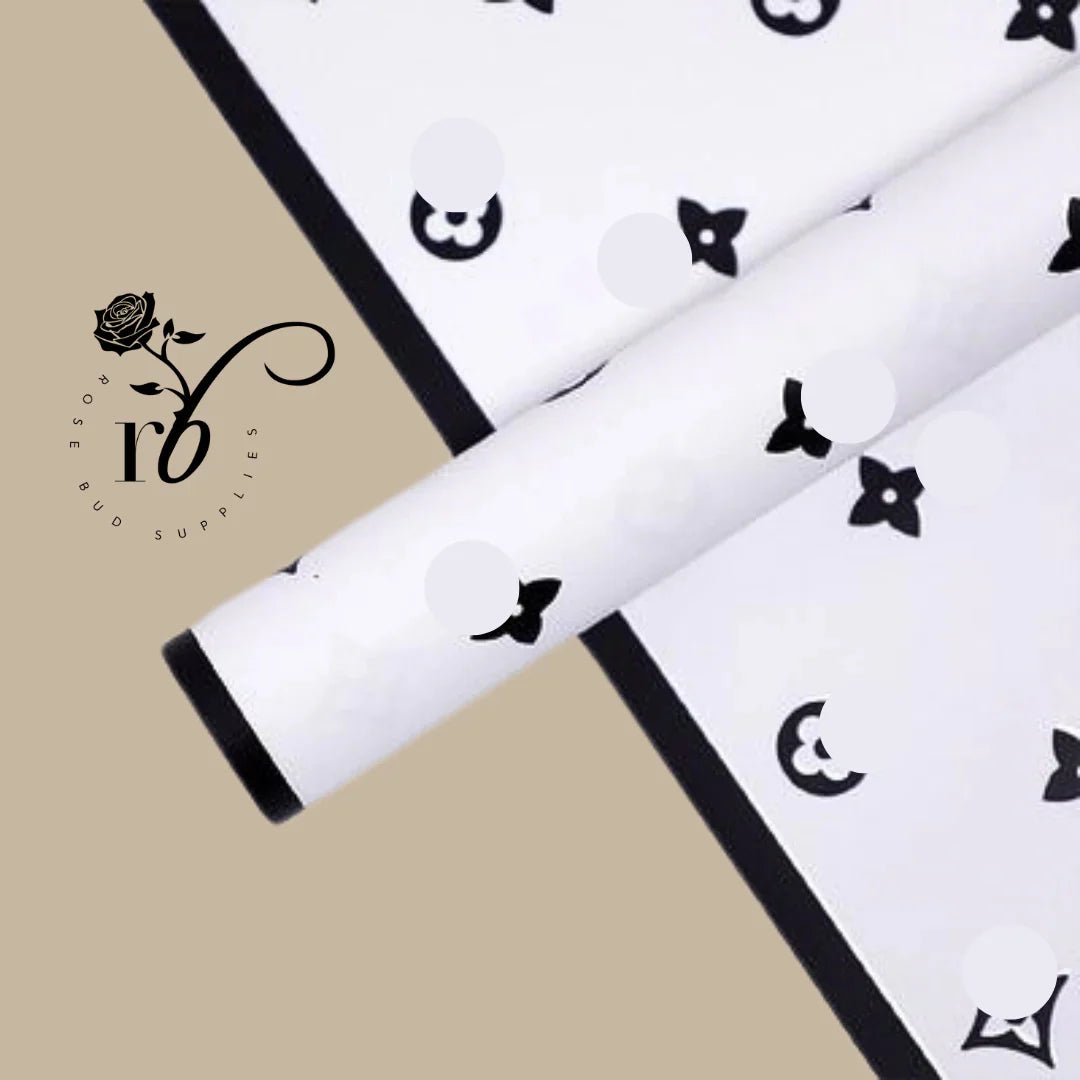 Luxury L Floral Wrapping Paper